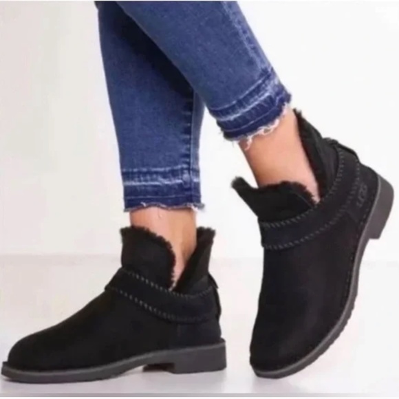 UGG Shoes - UGG McKay Black Suede Booties